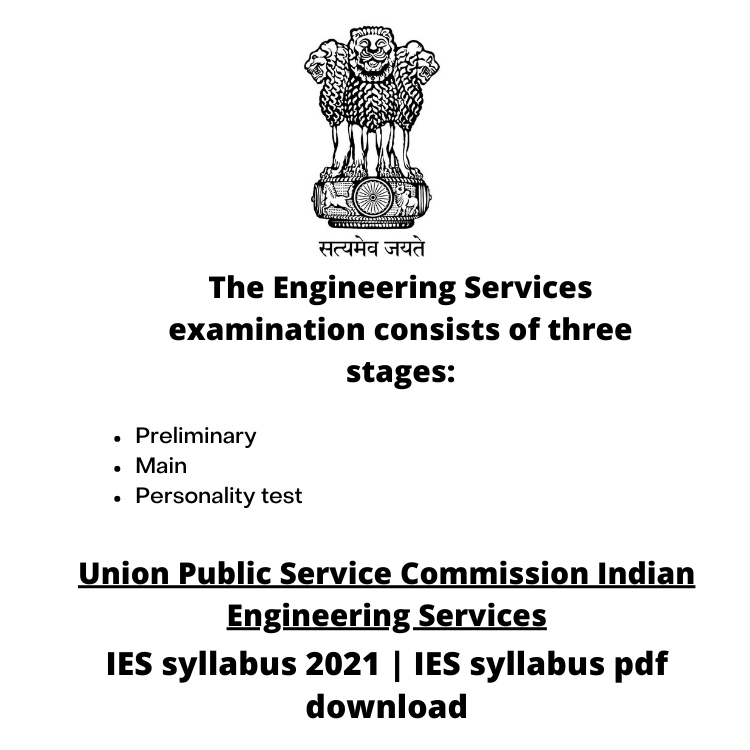 Union Public Service Commission Indian Engineering Services