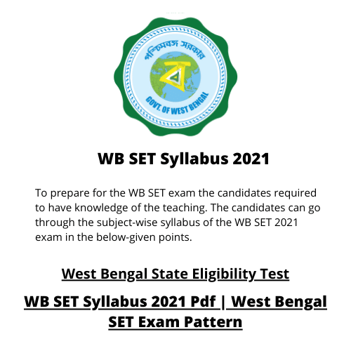 West Bengal State Eligibility Test