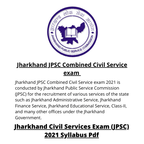 Jharkhand JPSC Combined Civil Service exam
