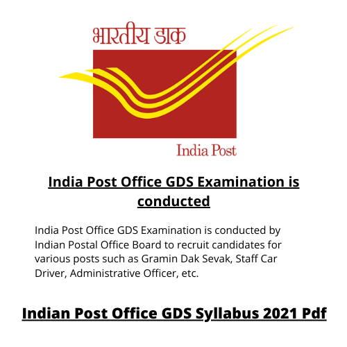 India Post Office GDS Examination is conducted