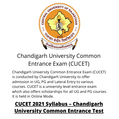 Chandigarh University Common Entrance Exam (CUCET)