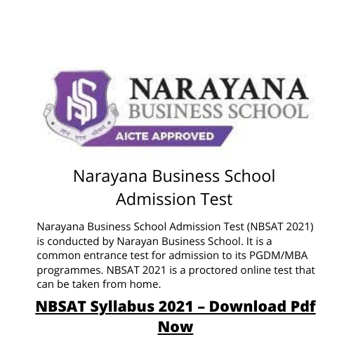 Narayana Business School Admission Test