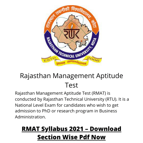 Rajasthan Management Aptitude Test 2023