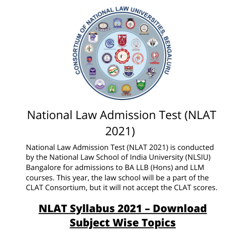 National Law Admission Test (NLAT 2021)
